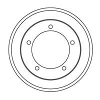 NF PARTS stabdžių būgnas 262508NF